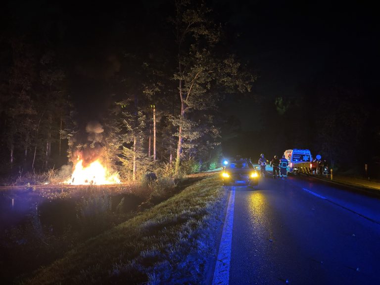 Wohlen AG: Brand nach Unfall, vier Teenager (17) schwer verletzt