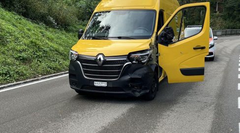 Wolfhalden AR: Mann stiehlt Lieferwagen und baut Unfall