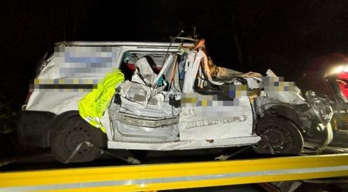 Dornach SO: Lieferwagen stürzt in Wald, Unfall verletzt Lenker (21)