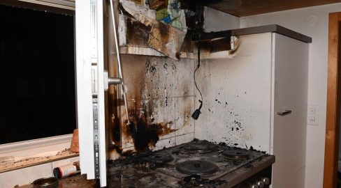 Herisau AR: Dampfabzug fängt Feuer, hoher Schaden