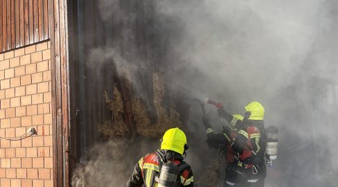 Flums SG: Brand in Scheune, zwei Personen im Spital